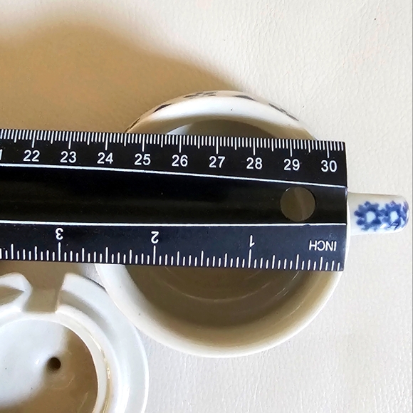 Polish Pottery Sugar Bowl/lid and Creamer - Picture 7 of 8